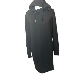 Superdry The Edit Scandi hooded dress black soft and comfortable size 6